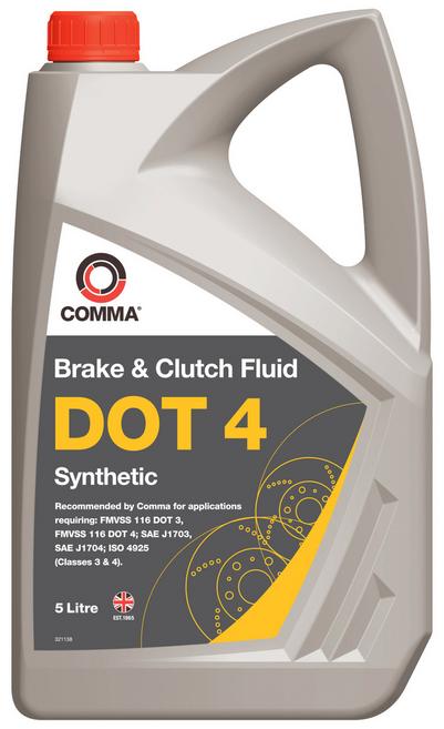 Comma DOT 4 Brake Fluid 5L