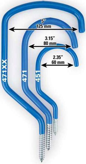 Park Tool 471 - Oversize Storage Hook Wood Thread