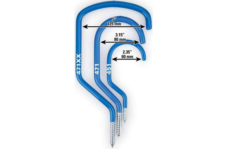Park Tool 471 - Oversize Storage Hook Wood Thread Park Tool 471 - Oversize Storage Hook Wood Thread