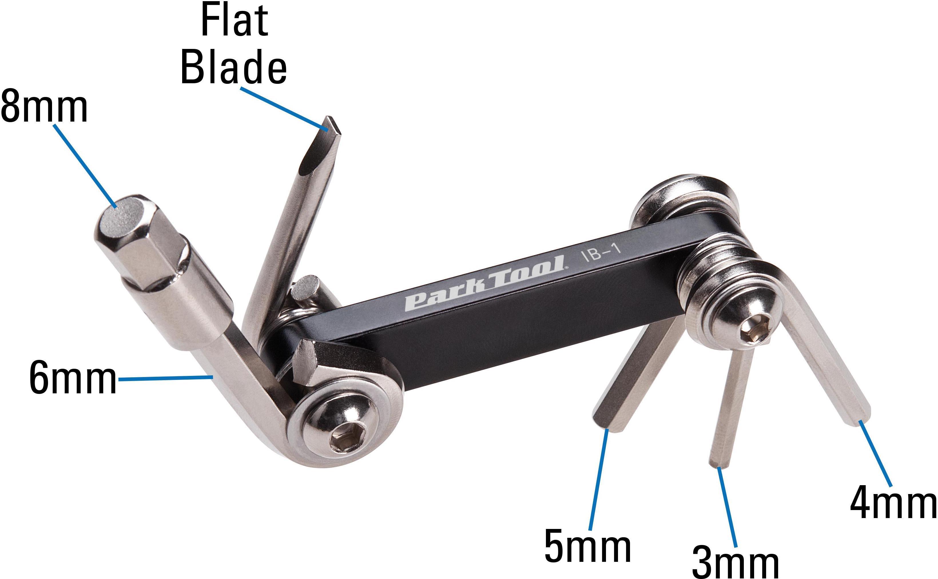IB-1 - I-Beam Mini Fold-Up Hex Wrench & Screwdriver Set