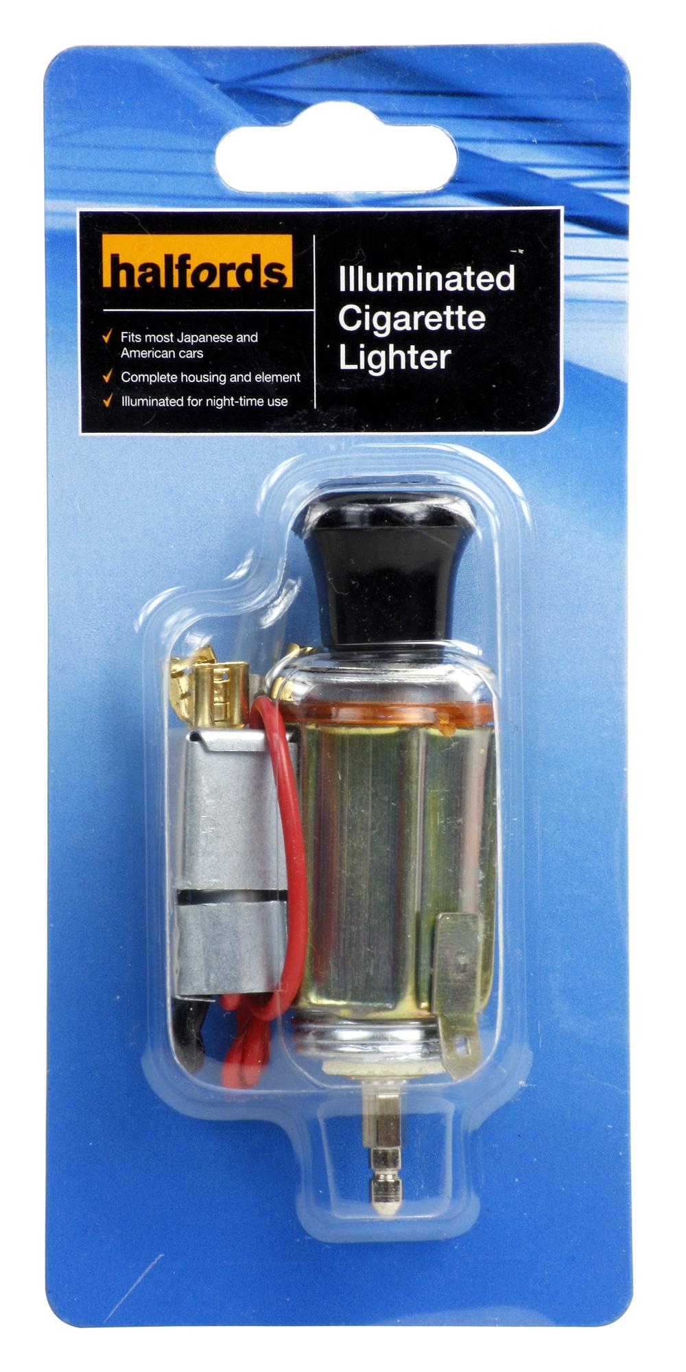 Halfords Illuminated Cigarette Lighter