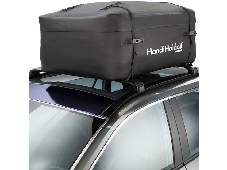 Cargo Carrier with Foldable Solid Base HandiHoldall XL 400L Waterproof Roof Bag / Top Box Black 