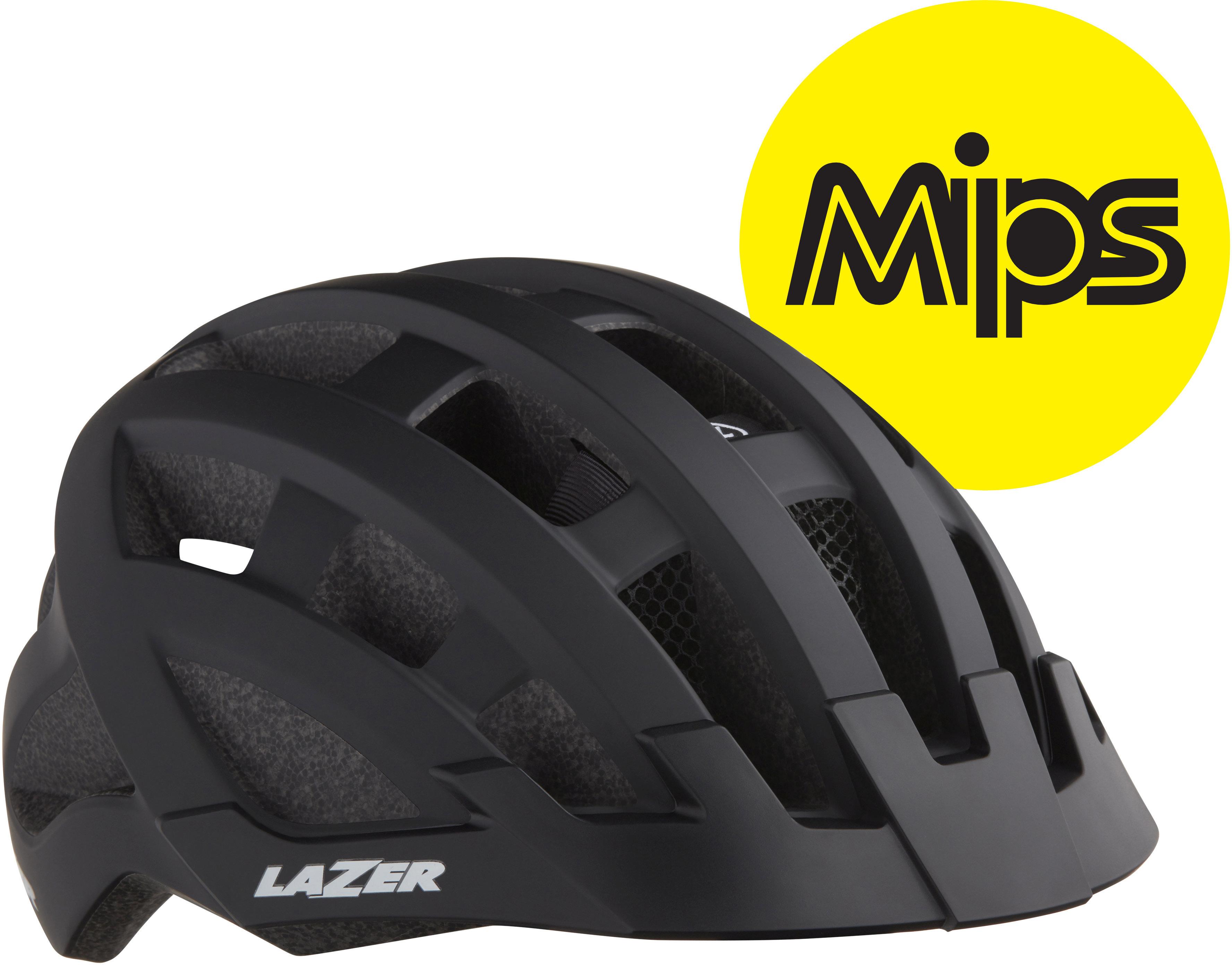Lazer Compact Dlx Mips Helmet Black Adult