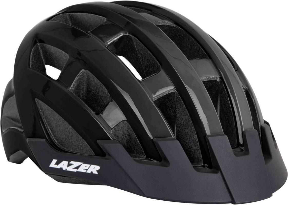 Halfords Lazer Compact Helmet Flash Black | Extra 8% off for BC Members