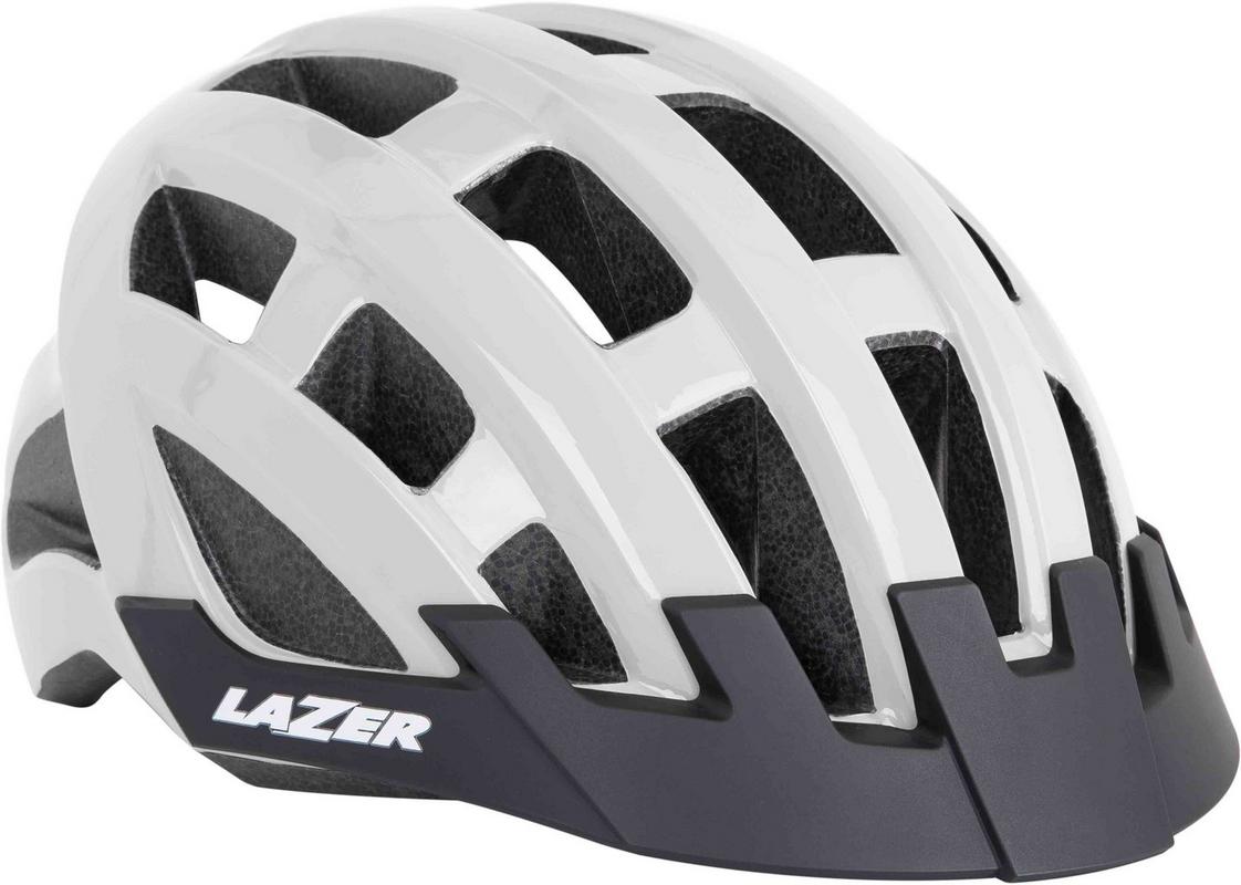 Halfords Lazer Compact Helmet, White, Uni-Adult | Extra 8% off for BC Members