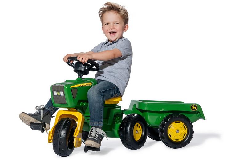 Robbie Toys John Deere Trio Tractor & Trailer Pedal Ride On Robbie Toys John Deere Trio Tractor & Trailer Pedal Ride On