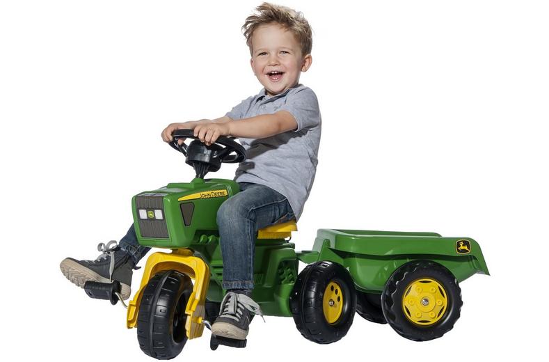 Robbie Toys John Deere Trio Tractor & Trailer Pedal Ride On Robbie Toys John Deere Trio Tractor & Trailer Pedal Ride On