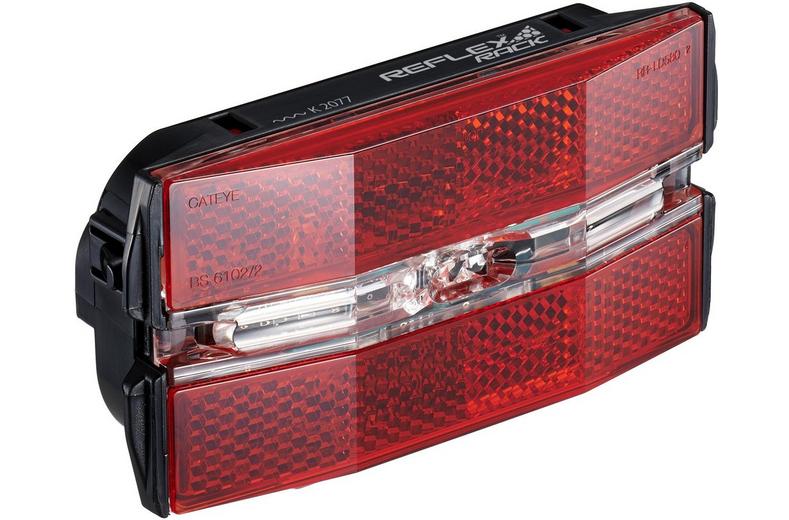 Cateye Reflex Pannier Rack Rear Bike Light Cateye Reflex Pannier Rack Rear Bike Light