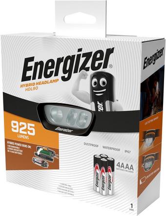 Energizer Hybrid-Powered Multi-Colored Headtorch