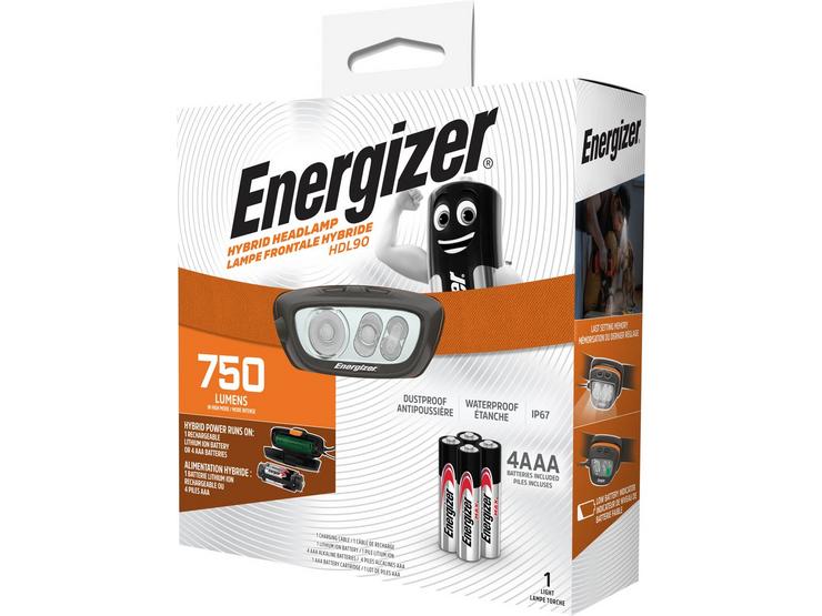Energizer Hybrid-Powered Multi-Colored Head Torch