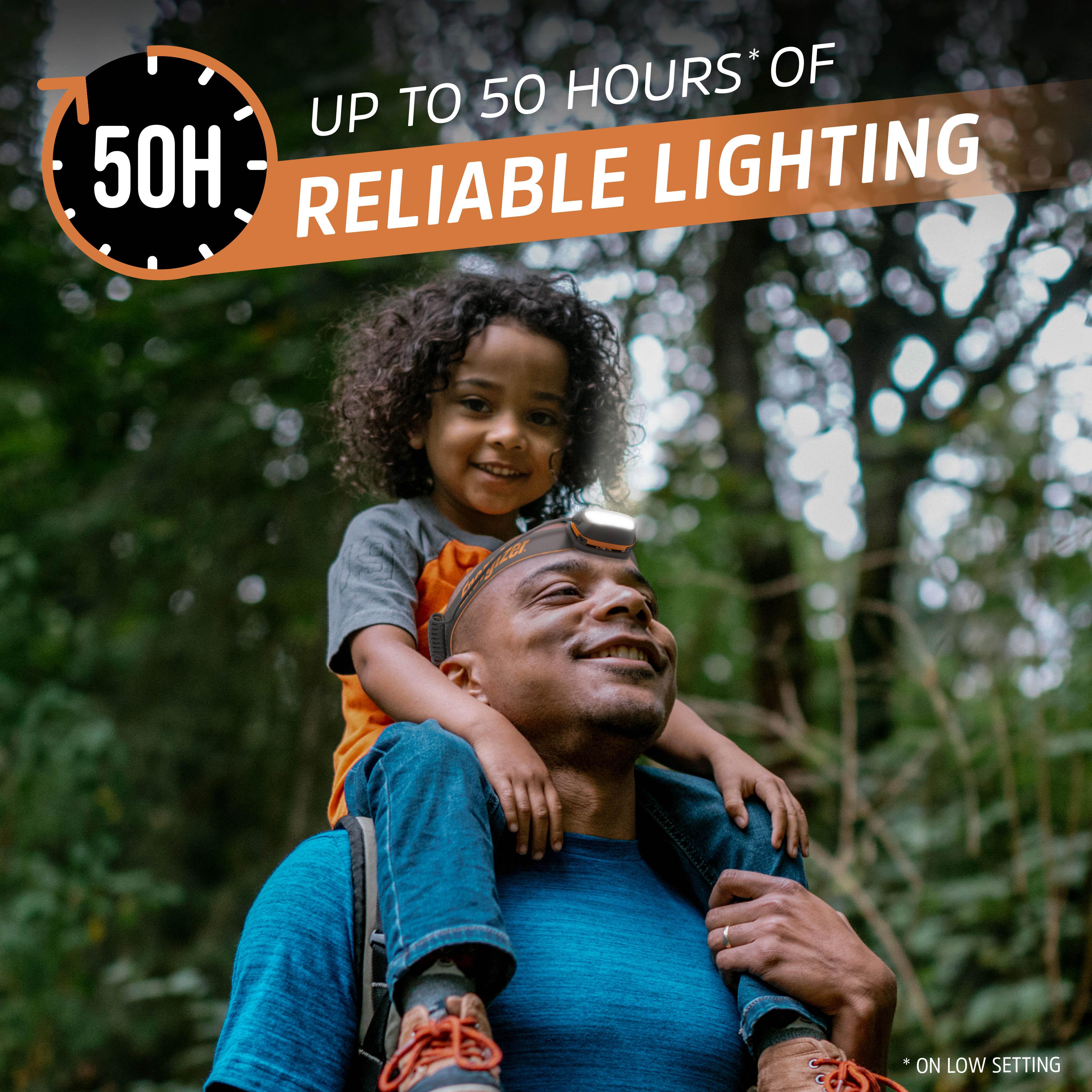 Energizer Hybrid-Powered Multi-Colored Headtorch