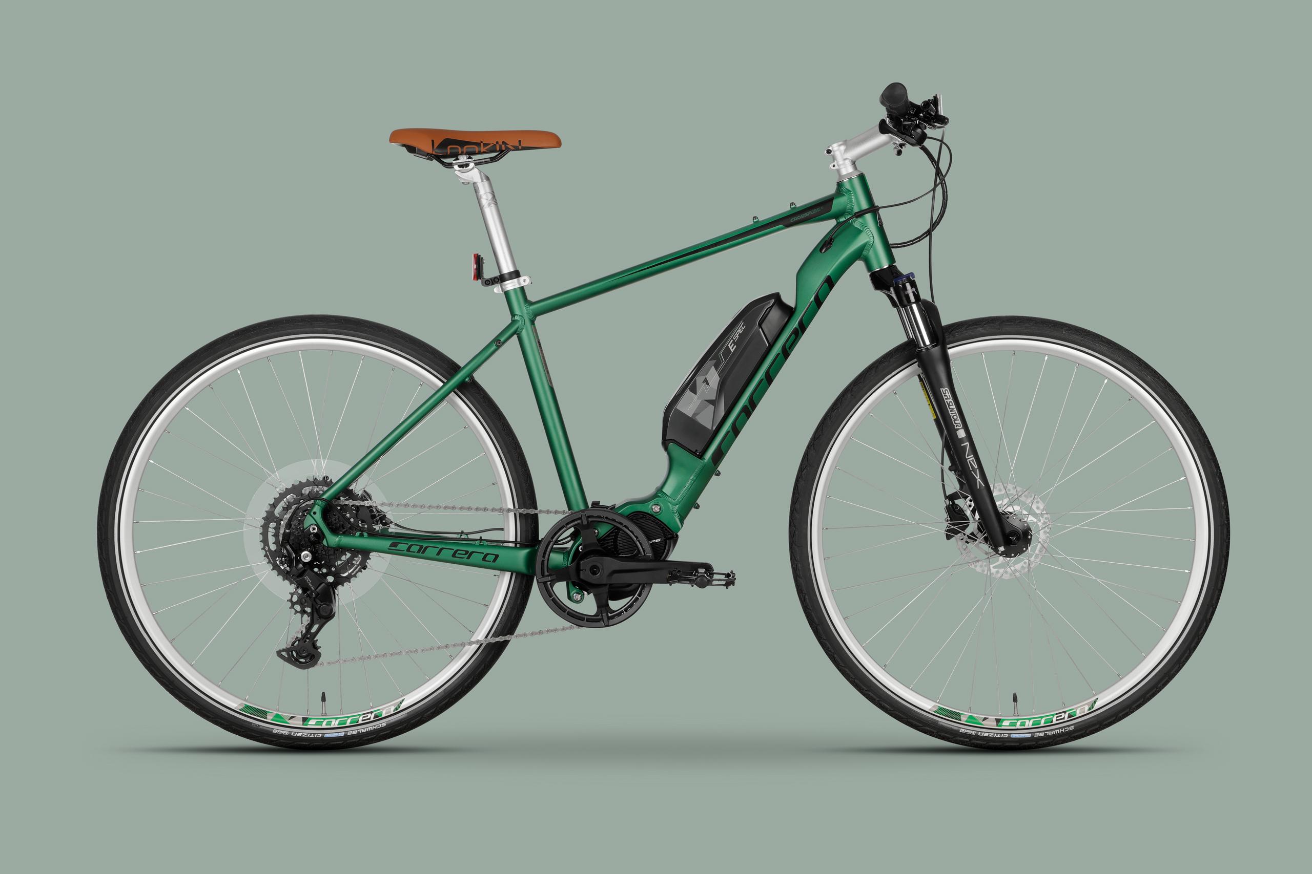 Carrera Crossfuse Mens Electric Hybrid Bike  - S, M, L Frames