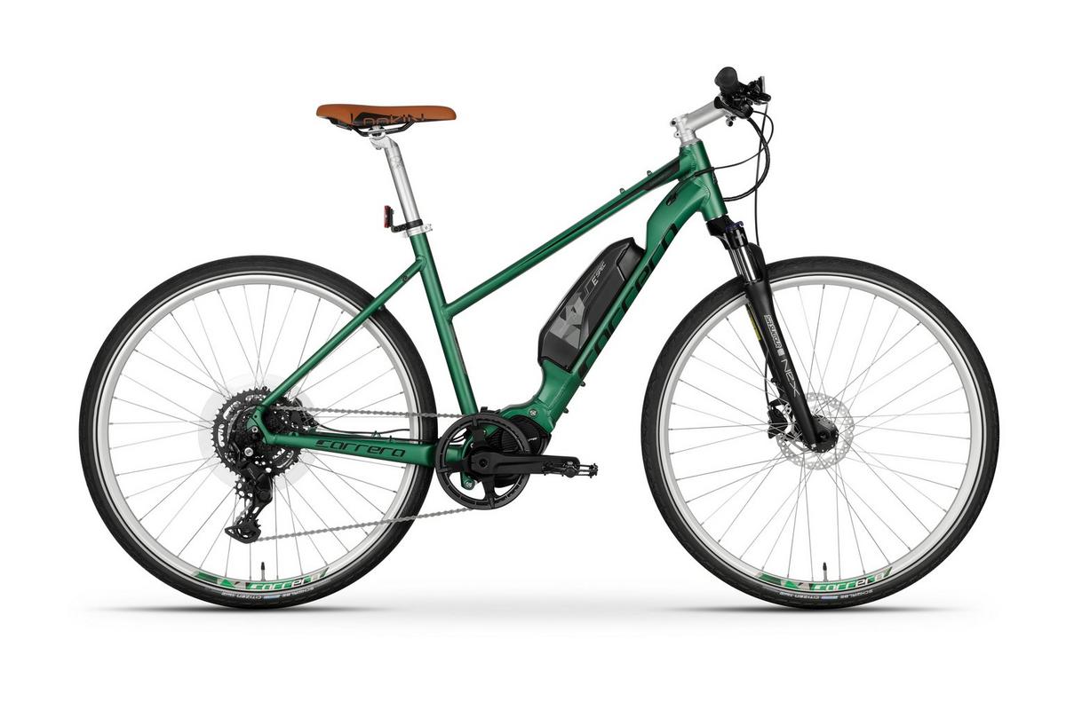 Halfords Carrera Crossfuse Womens Electric Hybrid Bike - M Frame | Extra 8% off for BC Members