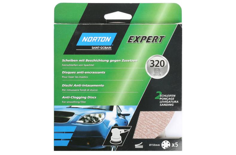 Norton 150mm Sanding Discs p320 x5 Norton 150mm Sanding Discs p320 x5