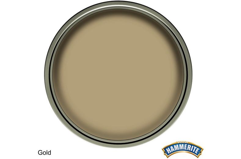 Hammerite Smooth Finish Gold 250ml Hammerite Smooth Finish Gold 250ml