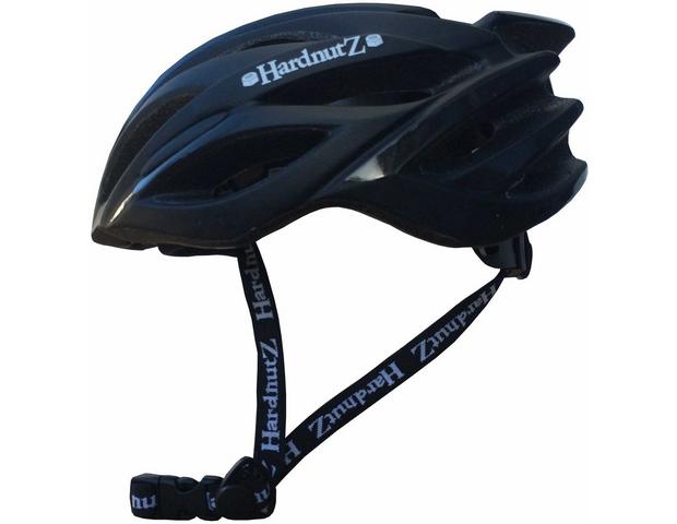 HardnutZ Bike Helmet Road Mountain Cycle Hi Vis MTB Gloss Black 54-61cm New 