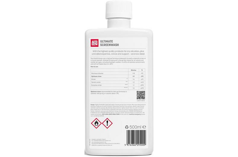 Autoglym Ultimate Screenwash 500ml Autoglym Ultimate Screenwash 500ml