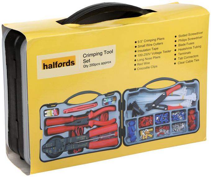 Halfords Electrical Repair Crimping Tool Kit (LBOX901)