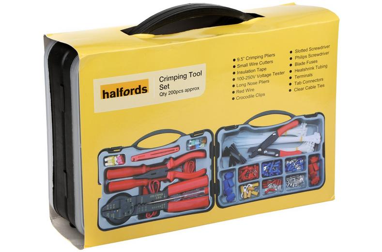 Halfords Electrical Repair Crimping Tool Kit (LBOX901) Halfords Electrical Repair Crimping Tool Kit (LBOX901)