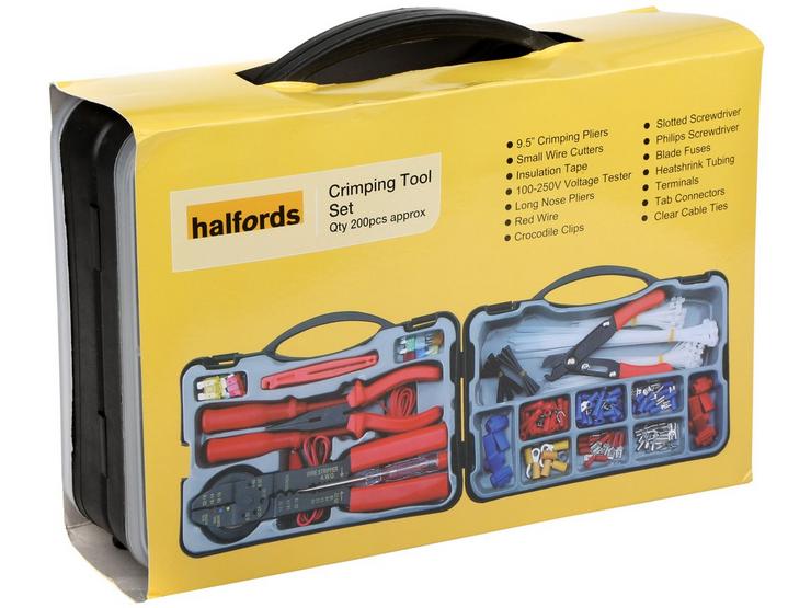 Halfords Electrical Repair Crimping Tool Kit (LBOX901)