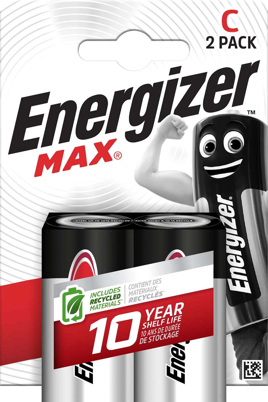 Energizer Ultra Plus C Batteries 2 Pack