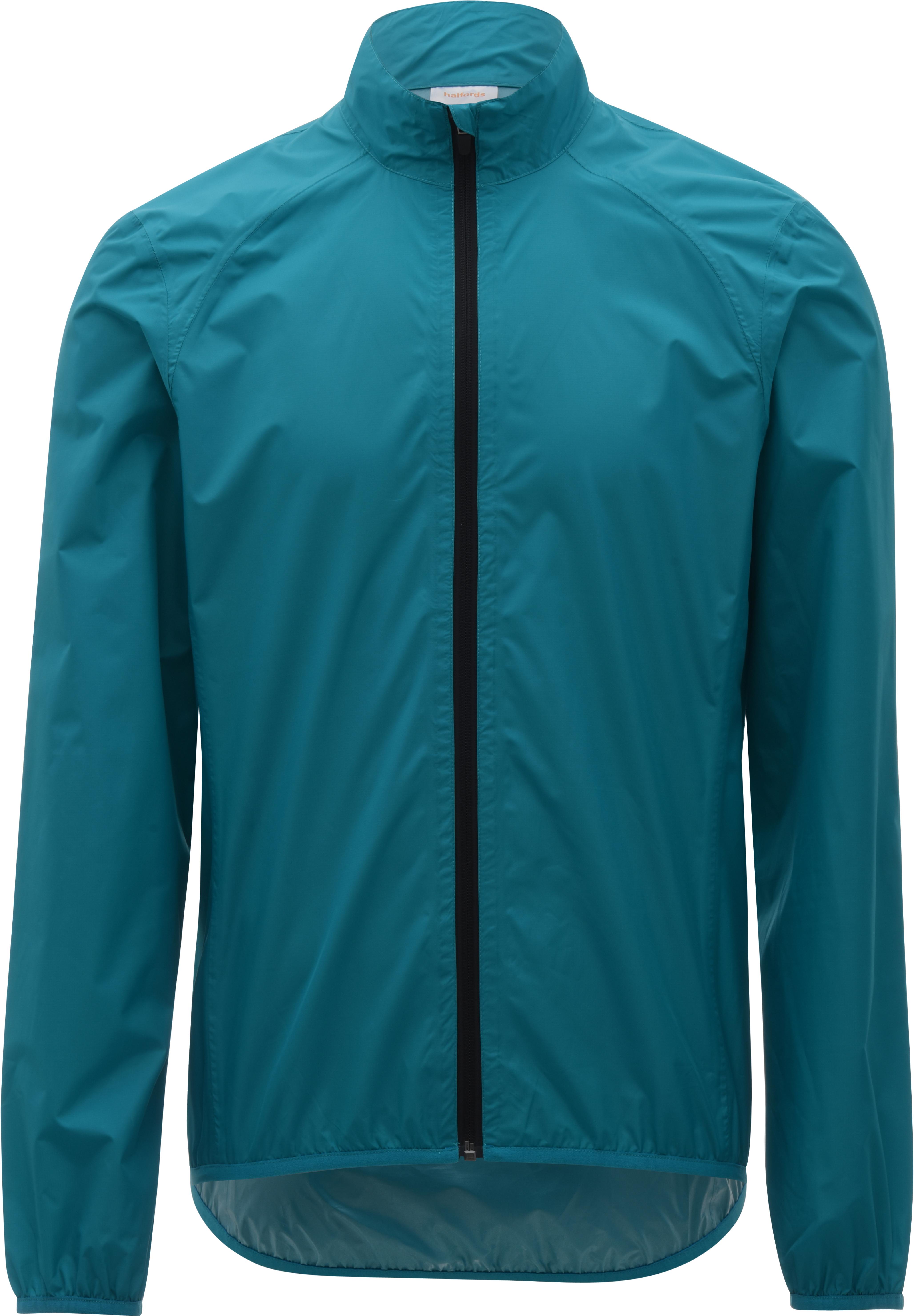 Halfords Essentials Unisex Pac a Mac - Teal, M | Extra 8% off for BC Members