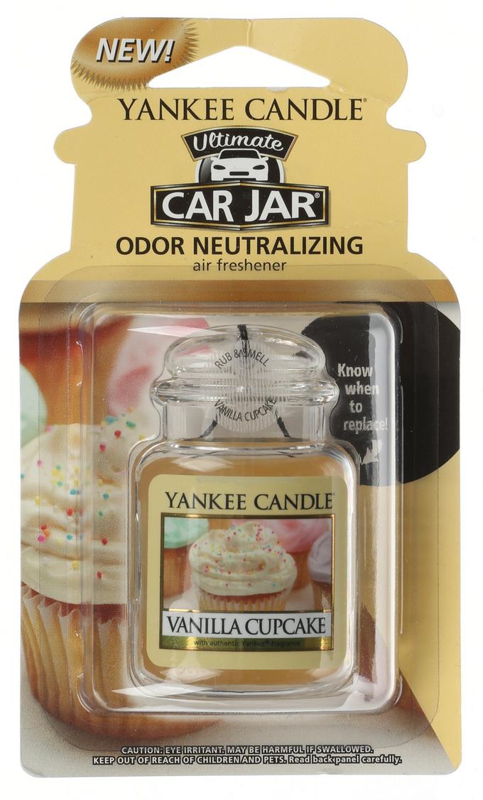 Yankee Candle Car Jar Vanilla Cupcake - Car Air Freshener