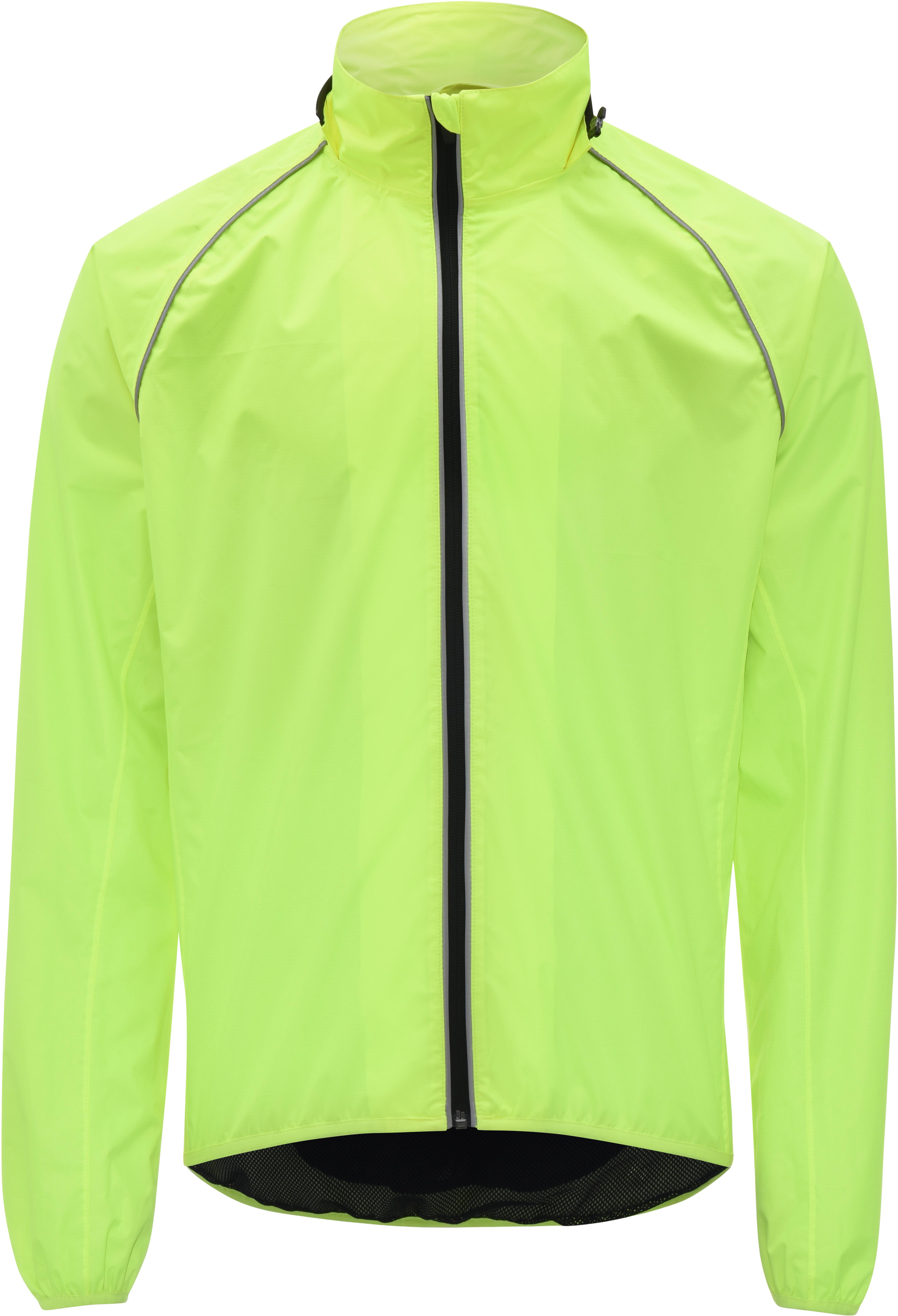 yellow waterproof cycling jacket