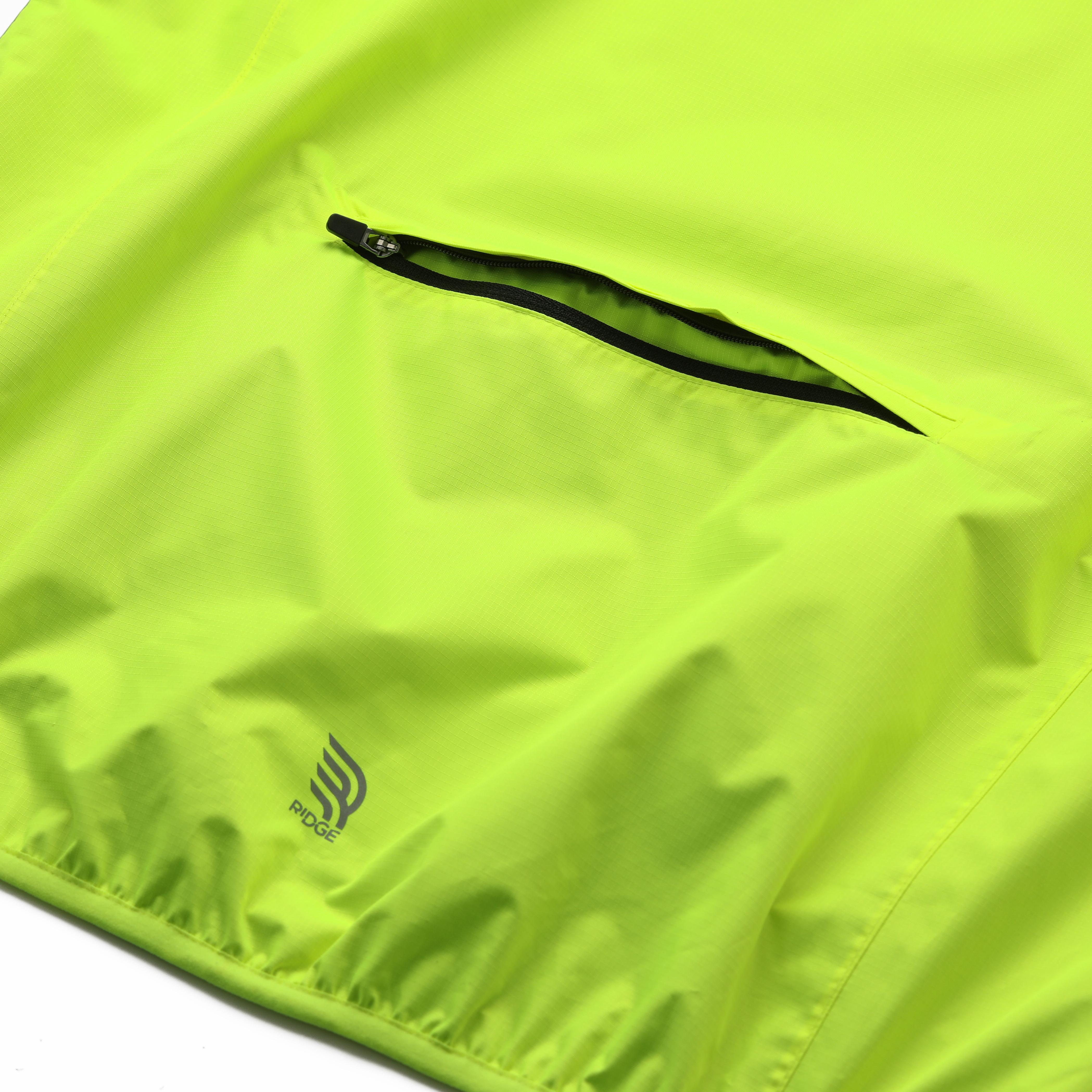 Ridge Unisex Waterproof Jacket - Fluorescent Yellow