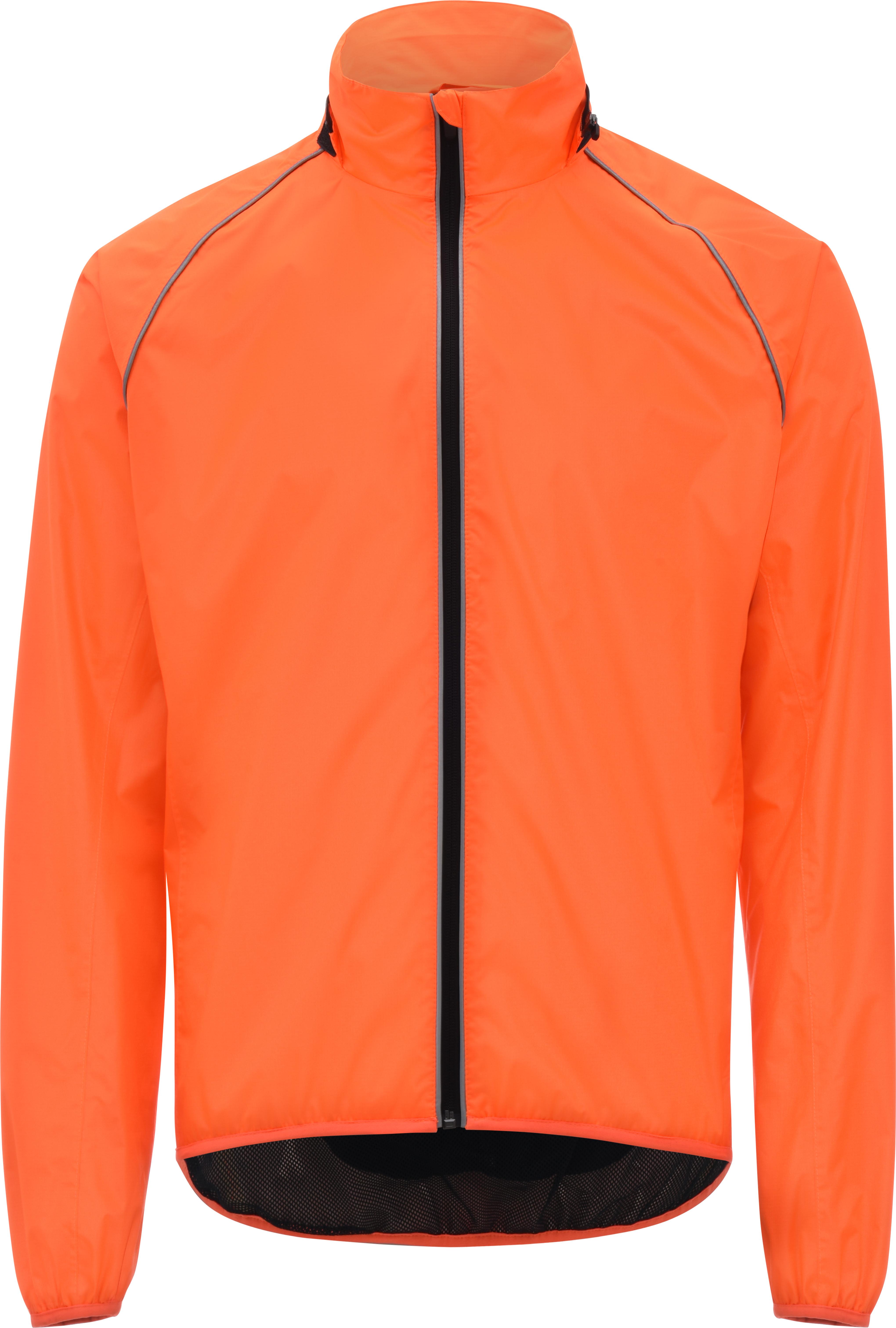 Halfords Ridge Unisex Waterproof Jacket - Fluorescent Orange, L