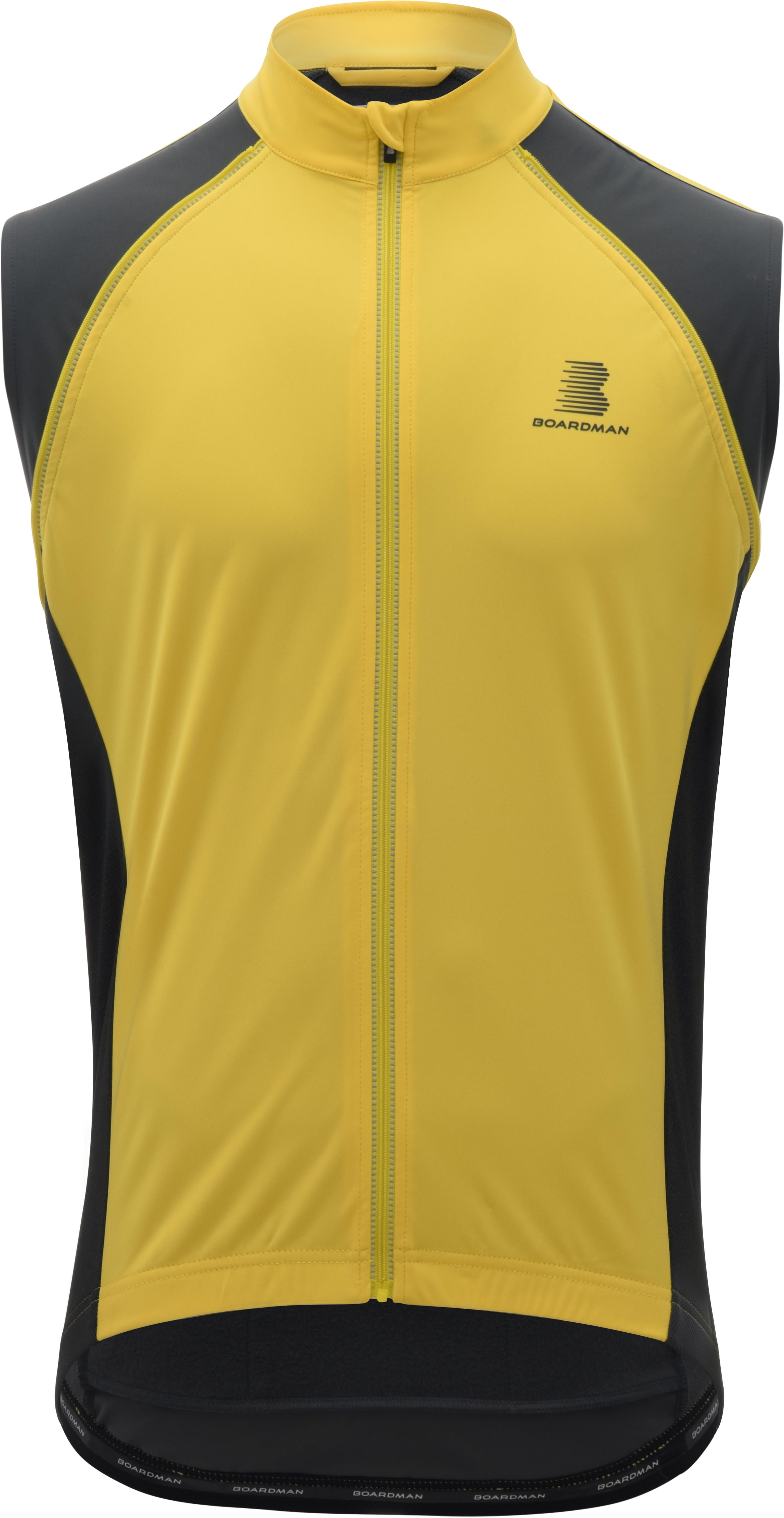 Boardman Mens Windproof Removable Sleeve Jacket - Yellow