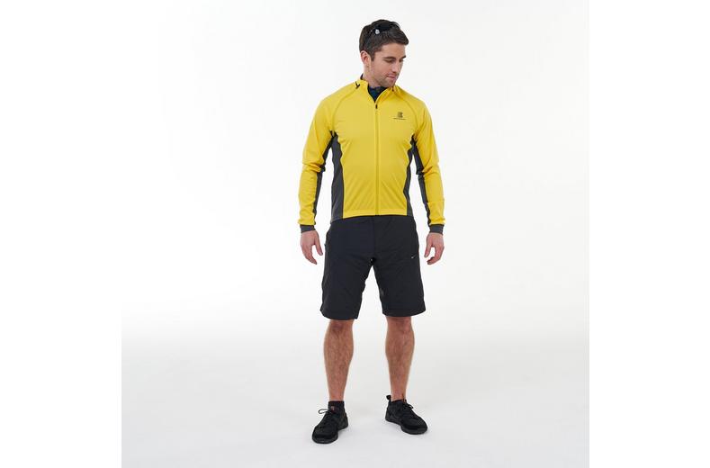 Boardman Mens Windproof Removable Sleeve Jacket - Yellow Boardman Mens Windproof Removable Sleeve Jacket - Yellow