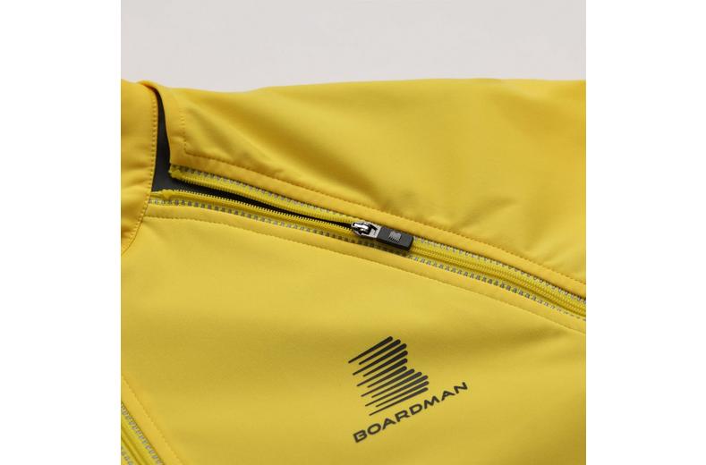 Boardman Mens Windproof Removable Sleeve Jacket - Yellow Boardman Mens Windproof Removable Sleeve Jacket - Yellow