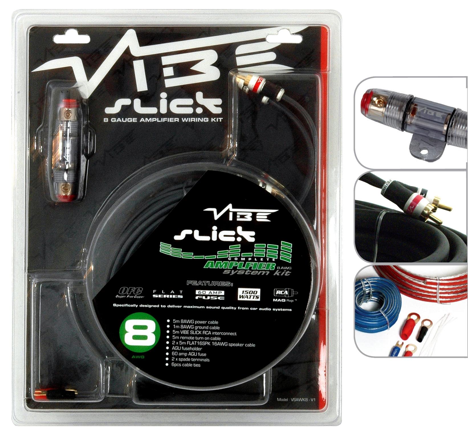 Vibe Slick 8 Gauge Amplifier Wiring Kit