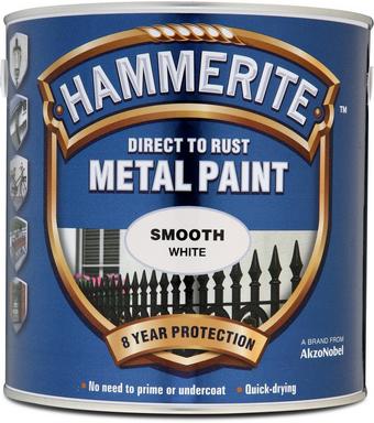 Hammerite Metal Paint Smooth White 2.5L