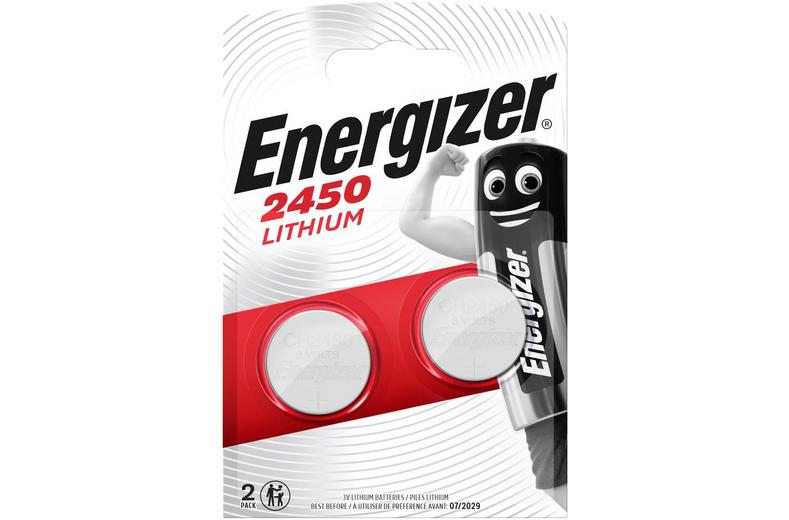 ENERGIZER CR2450 Lithium Coin Battery, 2 pack ENERGIZER CR2450 Lithium Coin Battery, 2 pack