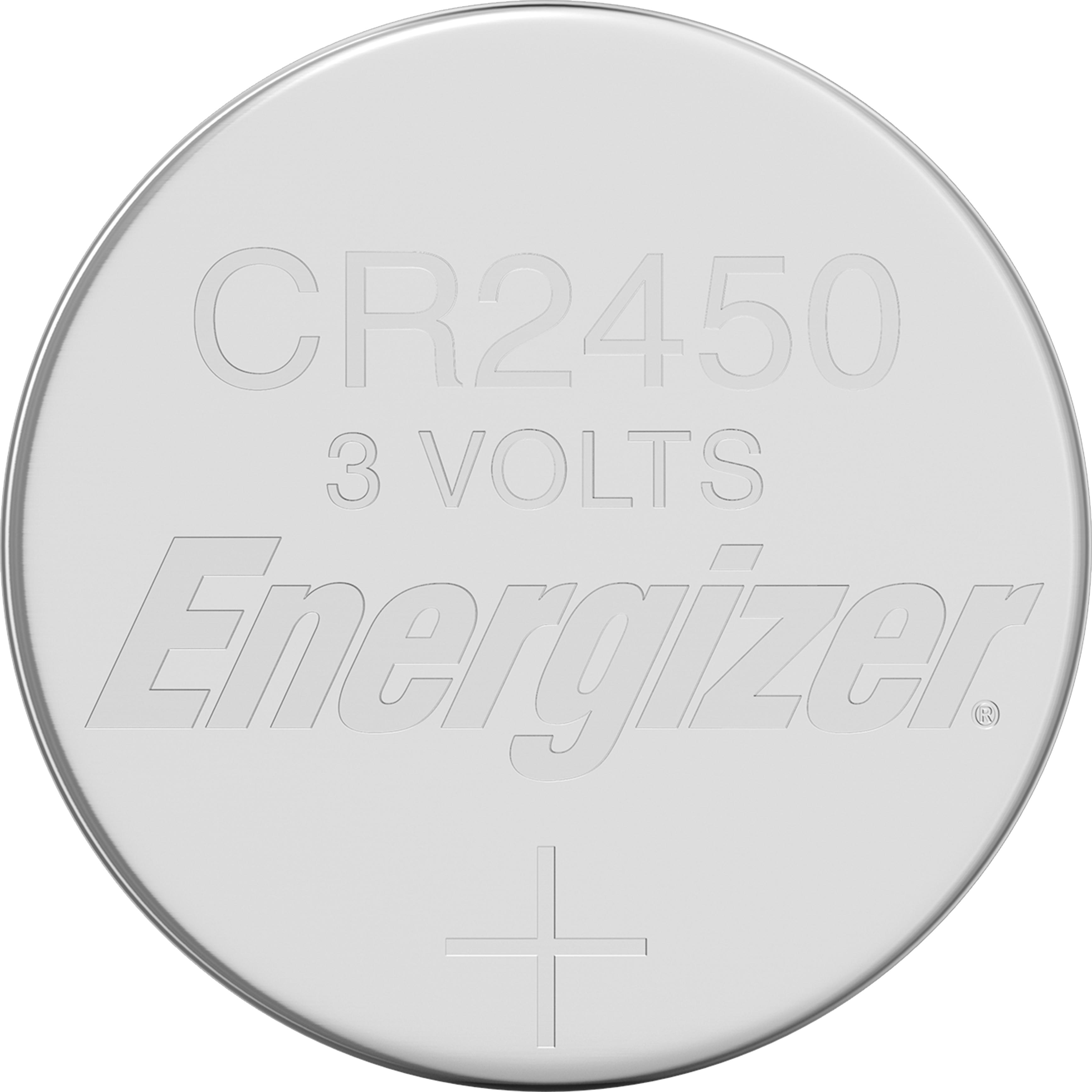 ENERGIZER CR2450 Lithium Coin Battery, 2 pack