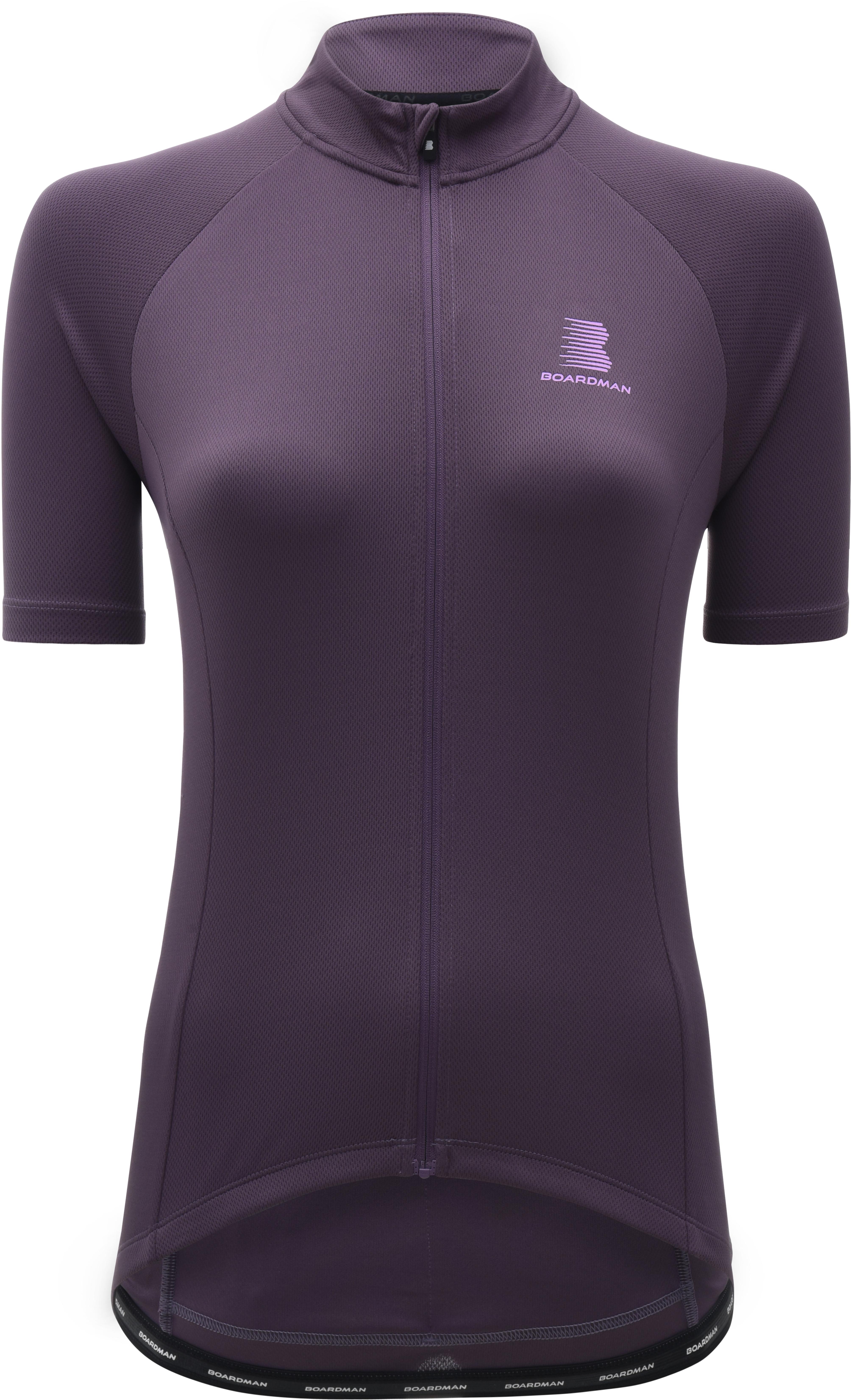 Boardman Womens Cycling Jersey Plum Halfords UK