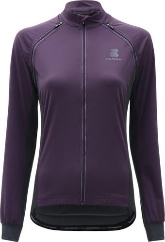 Boardman Womens Windproof Removable Sleeve Jacket - Plum