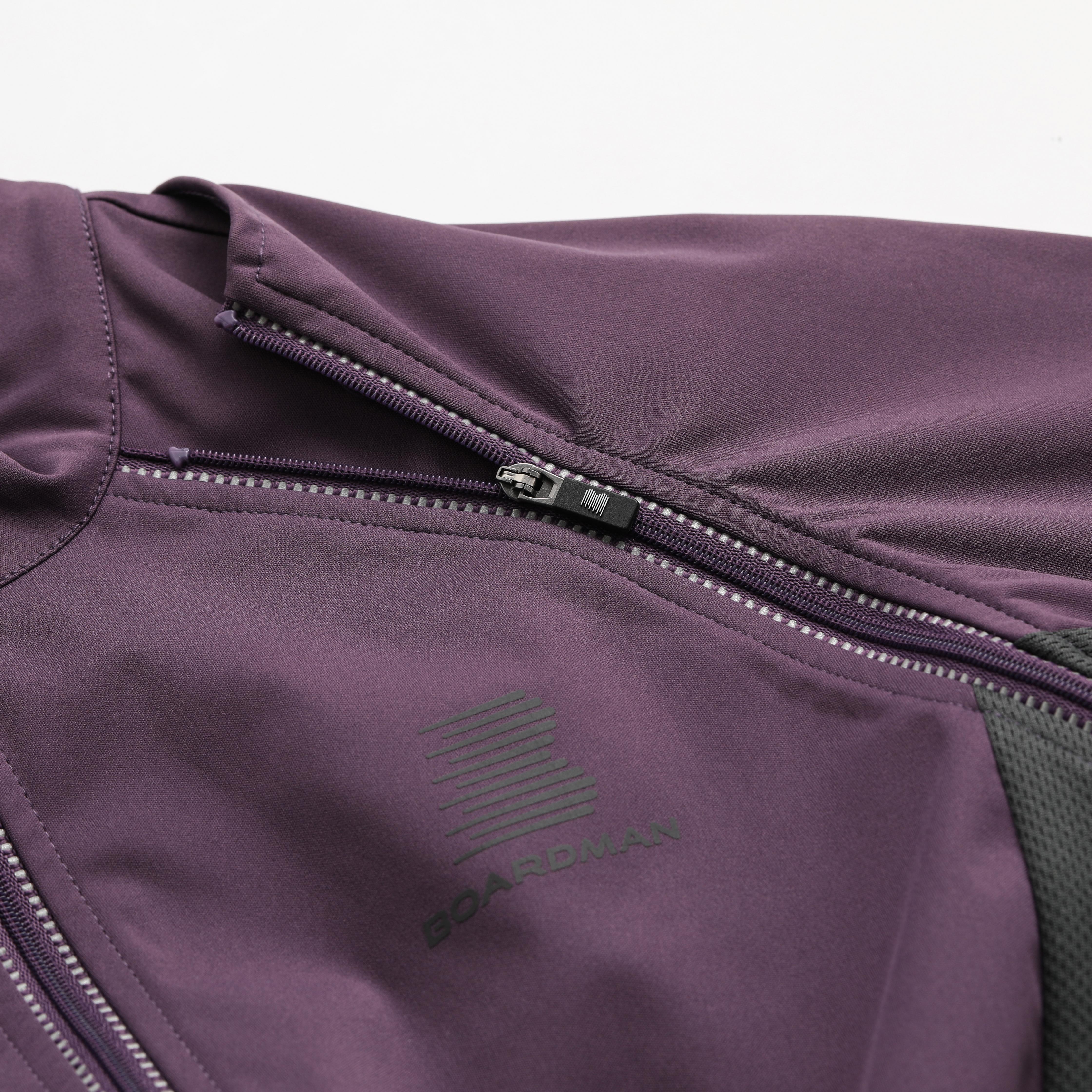 Boardman Womens Windproof Removable Sleeve Jacket - Plum