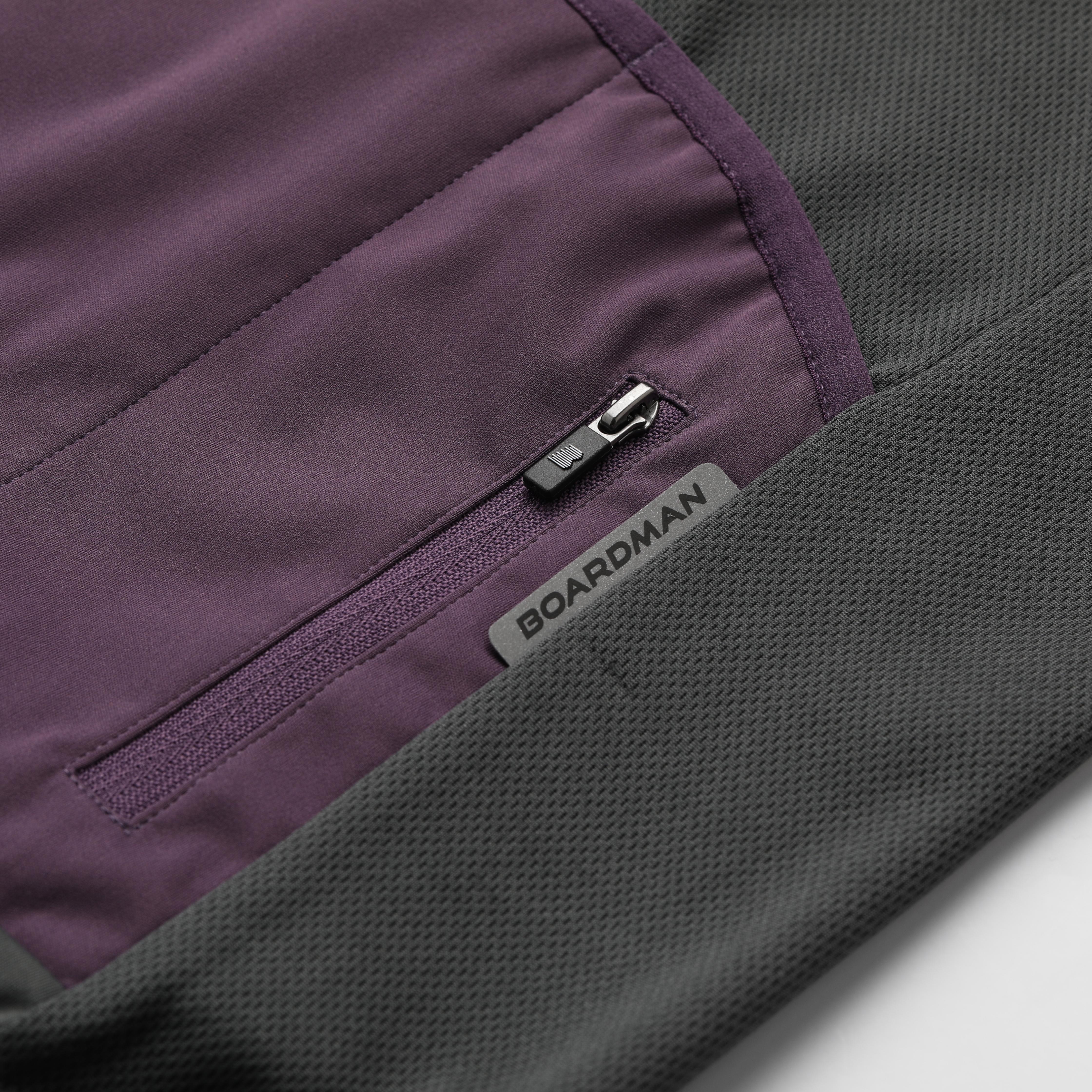 Boardman Womens Windproof Removable Sleeve Jacket - Plum