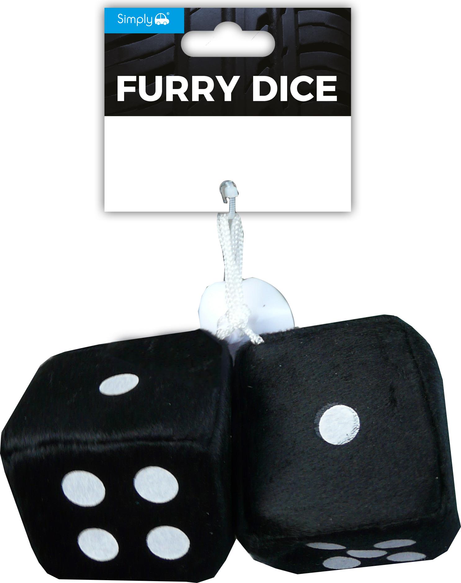 Black Furry Dice