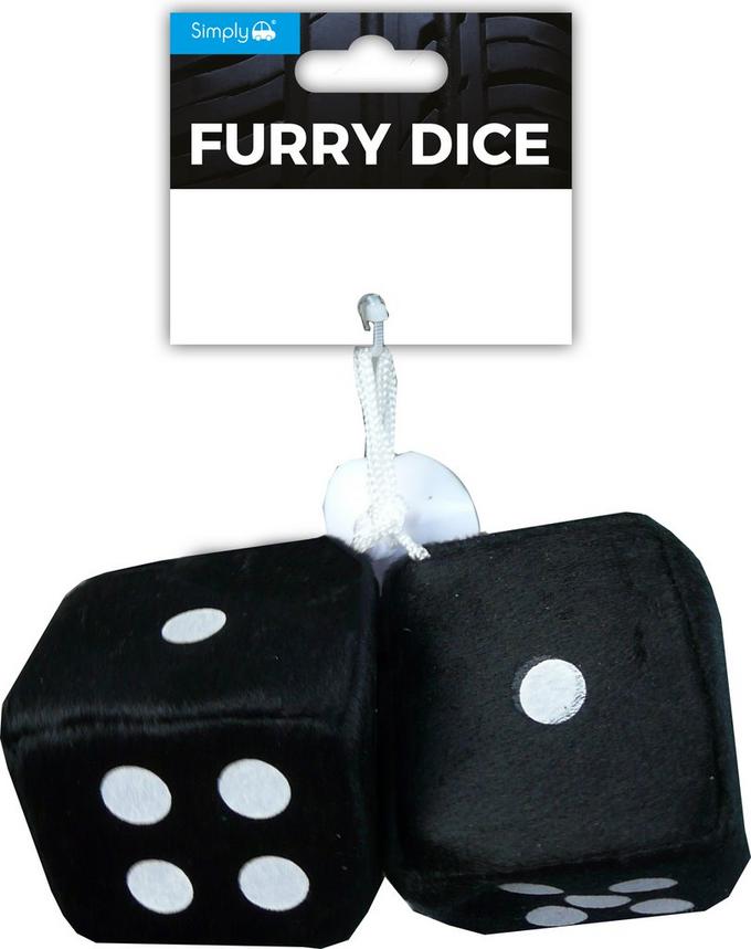Black Furry Dice | Halfords UK