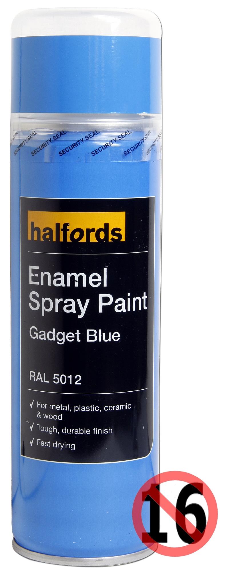 Halfords Enamel Spray Paint Gadget Blue 300ml Halfords UK