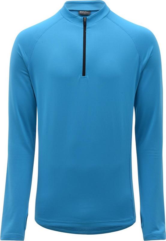 Halfords Ridge Mens Thermal Cycling Jersey - Blue, S | Extra 8% off for BC Members