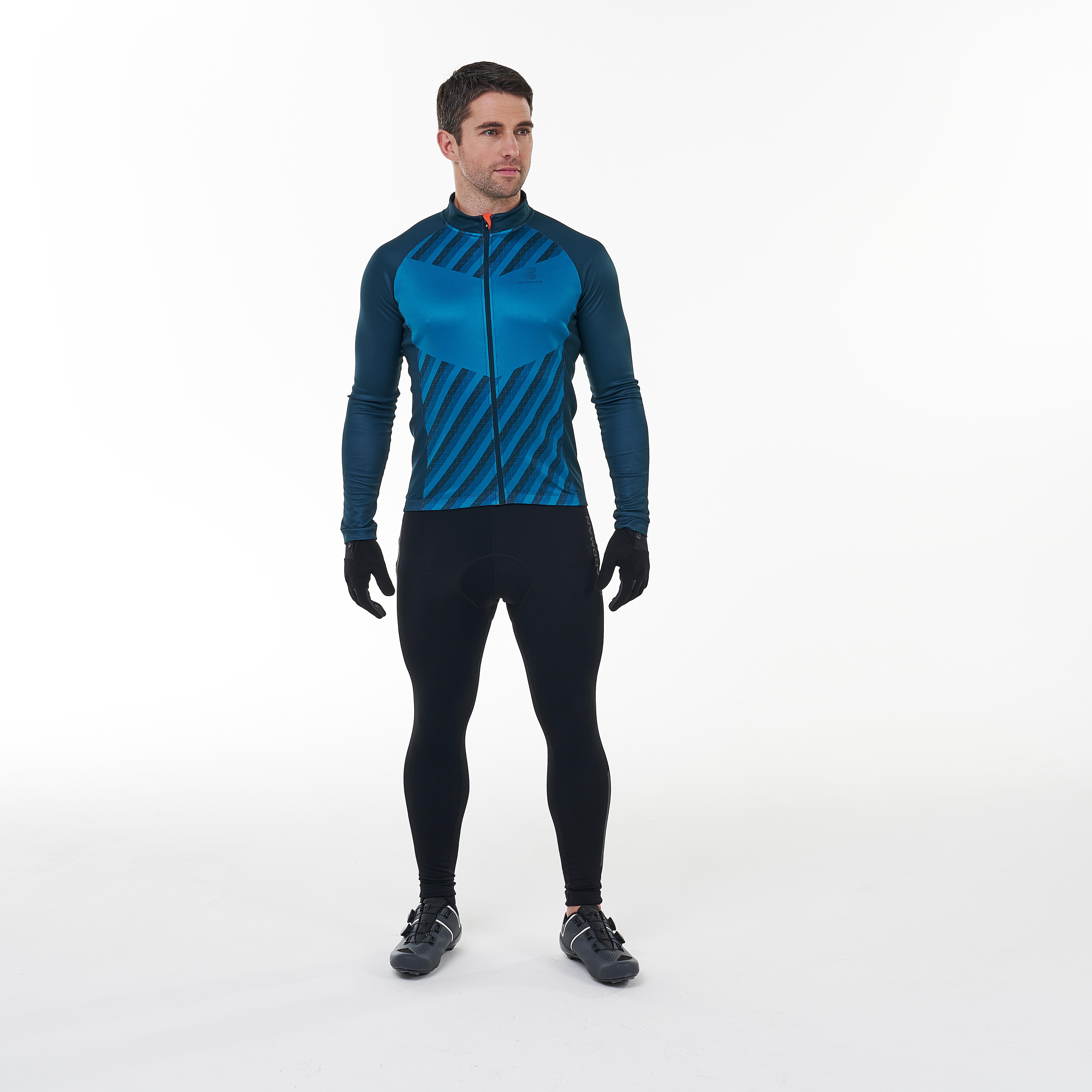 Boardman Mens Thermal Cycling Jersey - Navy