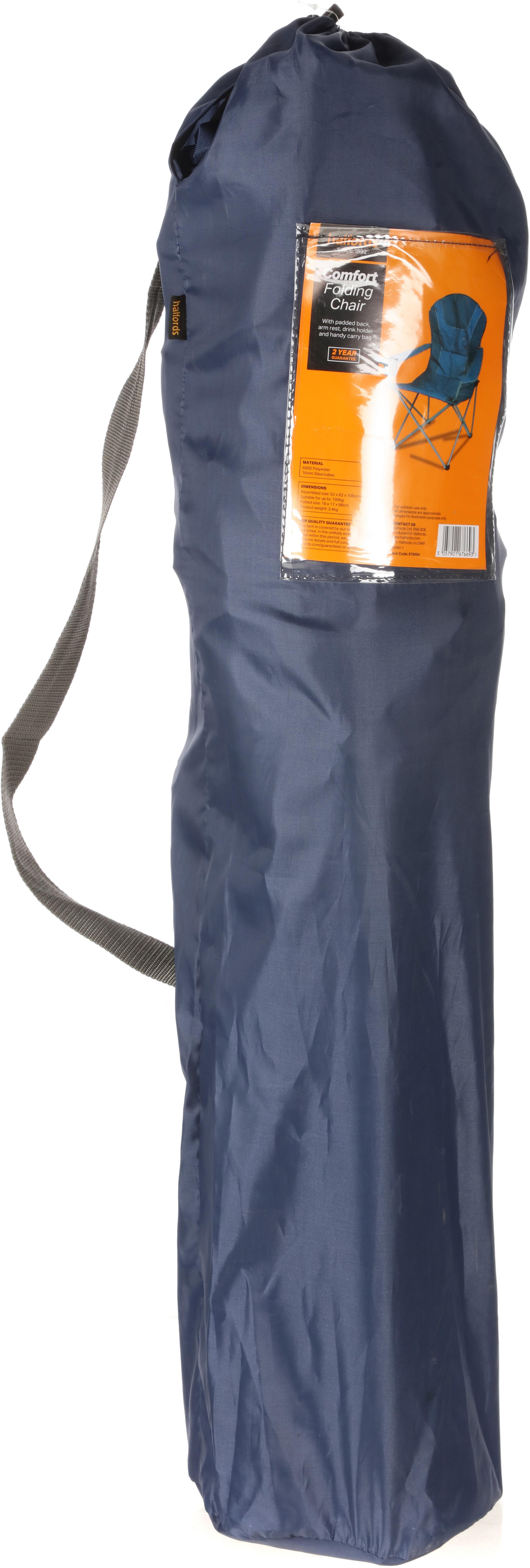 Halfords Premium Folding Chair - Blue