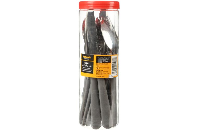 Halfords 16 Piece Cutlery Set Halfords 16 Piece Cutlery Set