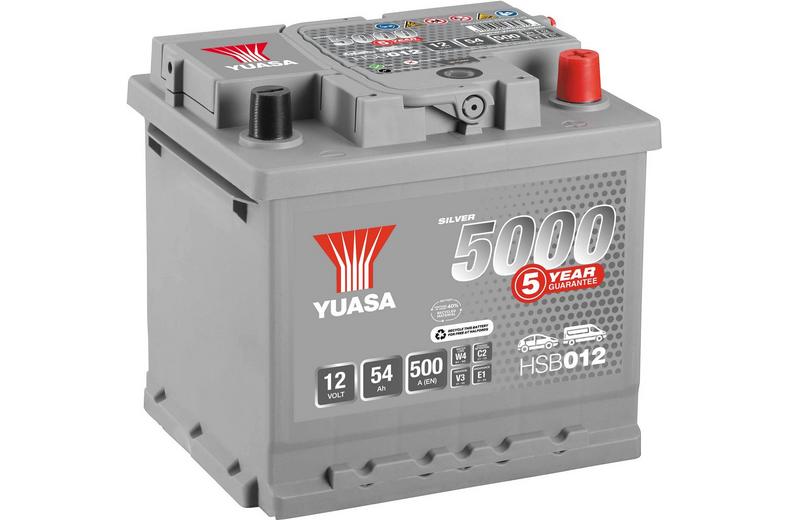 Yuasa HSB012 Silver 12V Car Battery 5 Year Guarantee Yuasa HSB012 Silver 12V Car Battery 5 Year Guarantee