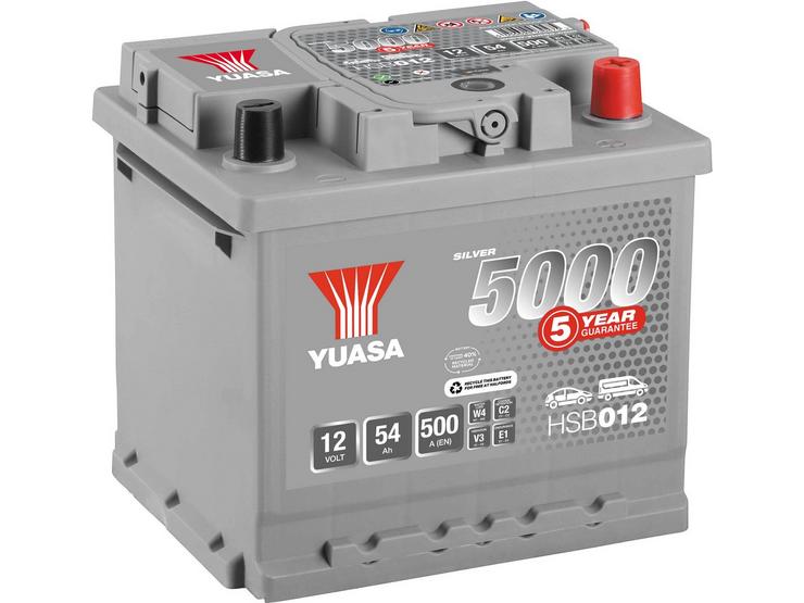Yuasa HSB012 Silver 12V Car Battery 5 Year Guarantee